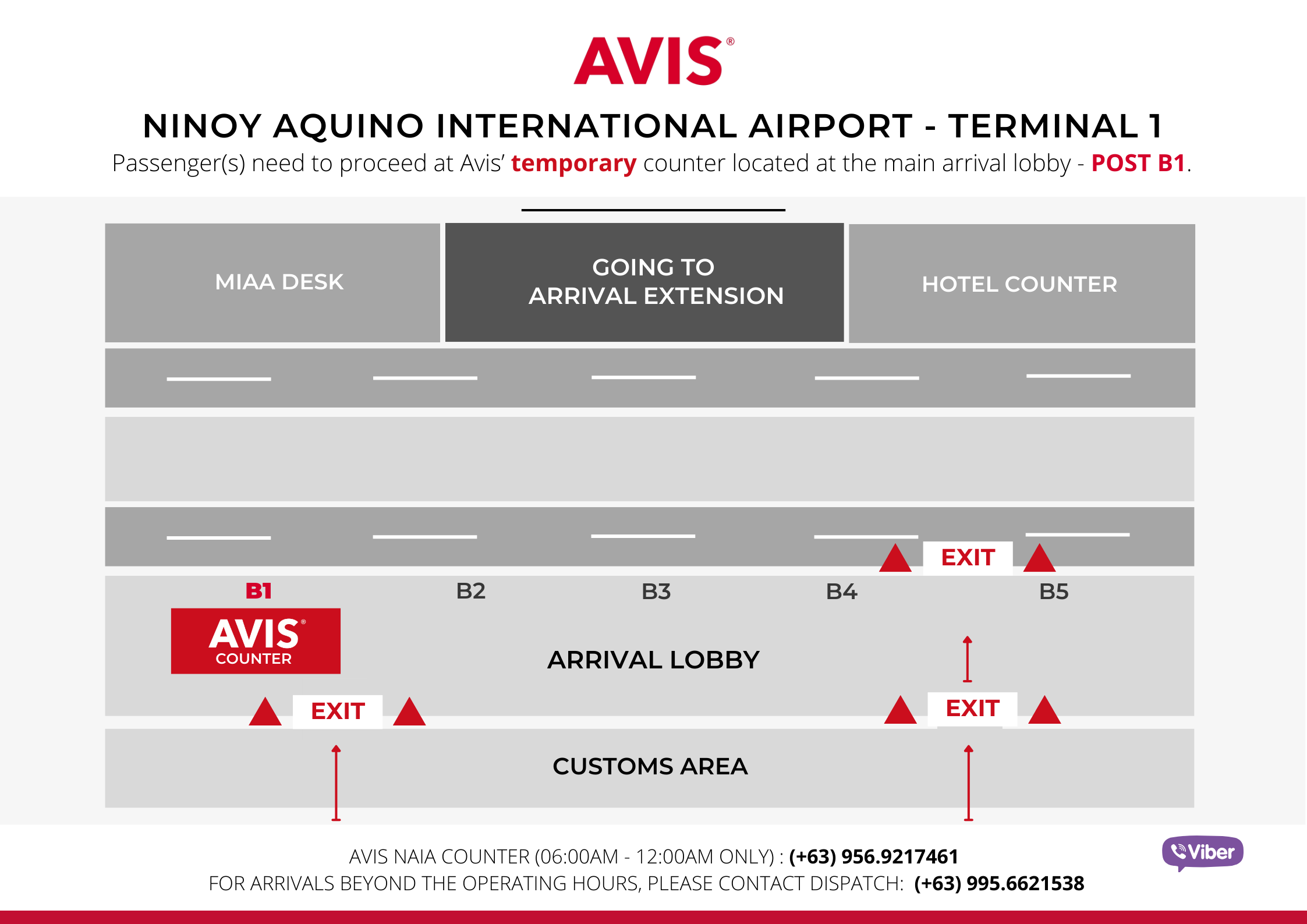 NAIA Terminal 1 Map